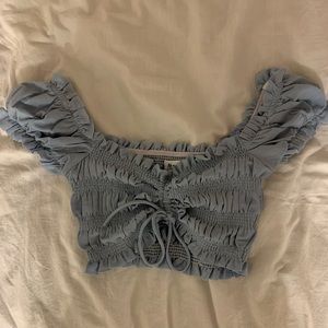 Blue Princess Polly crop top